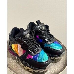 Kurt Geiger London Big Kid Mini Lettie Eagle Sneaker. Size EU 33 / US 2M